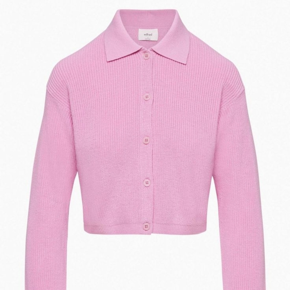 Wilfred Light Purple Knit Cardigan